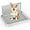 White, variant on Dog Pee Pad Holder with High Wall,25.59"X19.69" inch Indoor Dog Potty Tray for Small/Medium Dogs,Pet Toilet Blue