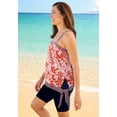 thumbnail image 3 of Swim 365 Women's Plus Size Blouson Tankini Top With Adjustable Straps, 3 of 4