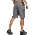thumbnail image 2 of Shorts cargo de senderismo para hombre FREE SOLDIER de secado rápido gris, 2 of 8