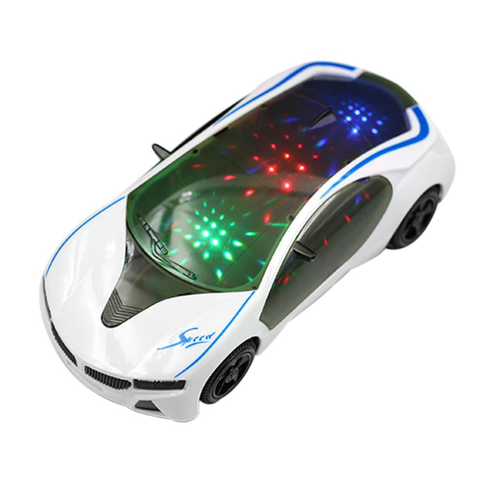 Multifunction 3D Light Music Sports Car,Mamum 3D Supercar Style Electric Toy With Wheel Lights&Music Kids Boys Girls Gift 