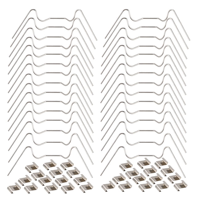 MasteelfCA 1 Ensemble/60 Pcs Pince de Fixation pour Vitres de Serre en Acier Inoxydable Fournitures de Serre