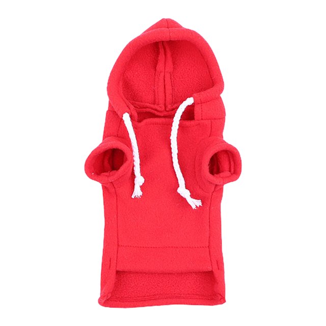 CSChome Pet Hoodie Cute Ferret Hoodie Solid Color Drawstring Hooded Sweatshirt Thick Fleece Hamster Guinea Clothes
