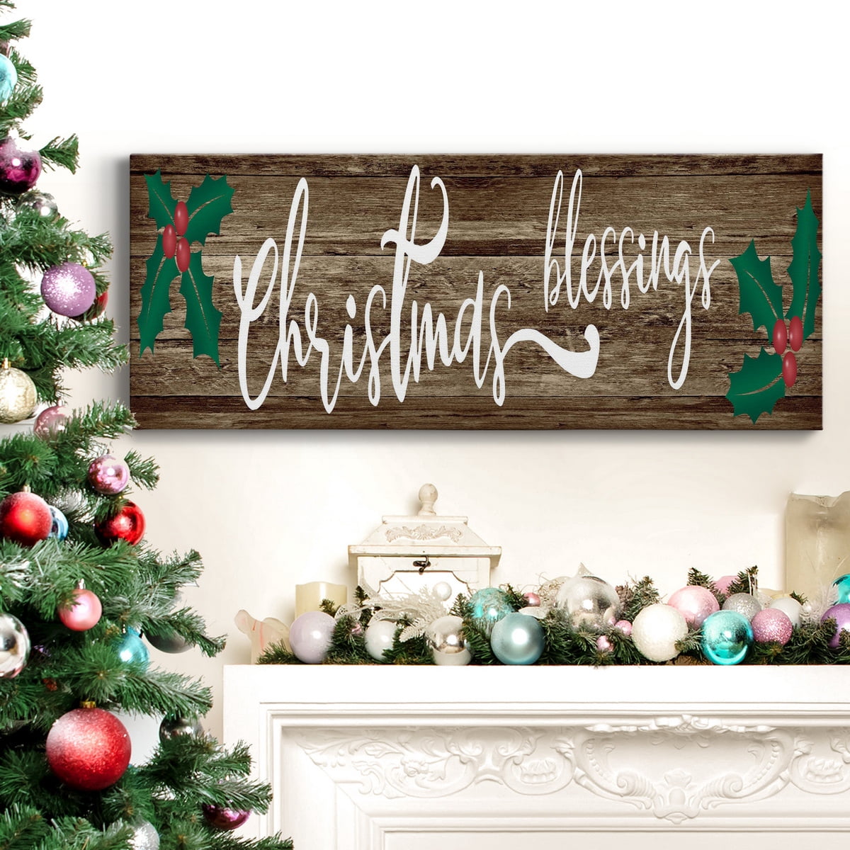 Christmas Blessings Premium Gallery Wrapped Canvas - Ready to Hang