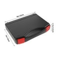 thumbnail image 2 of Minkissy 2Pcs Portable Tool Box Black Plastic Case Small Tool Storage Box with Handle for Easy Transport and Protection, 2 of 8