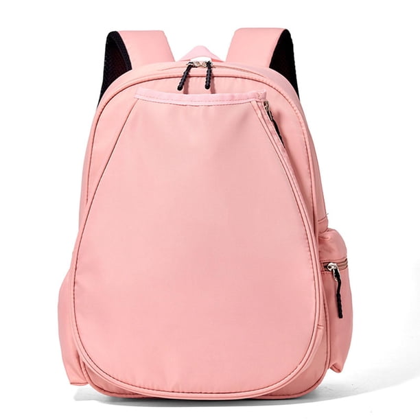 Mochila de tenis, bolsa para deportes al aire libre, bolsa de bádminton portátil, multifuncional, resistente al agua, con compartimento para zapatos. Rosa