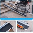 thumbnail image 7 of Adjustable Wheelchair Ramp, 4-7 ft Portable Wheelchair Ramp for Home Step, Door Threshold Wheelchair Ramps for Home, Non-Slip Aluminum Scooter Ramp for Car, Doorways, Curbs, Stairs-2PCS, 7 of 7
