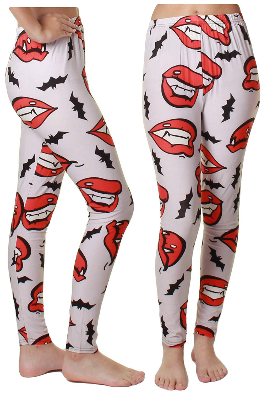 Gilbin High Waist Halloween,Valentine's Day,ST. Patrick's Comfy, Fun,  Stretchy Leggings Tights (Large X-Large, Hocus Pocus) 