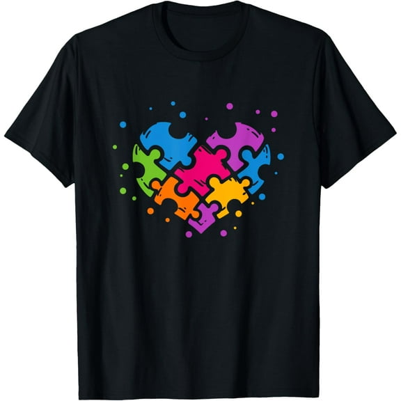 Autism Awareness Boys Girls Puzzle Piece Heart Autistic T-Shirt