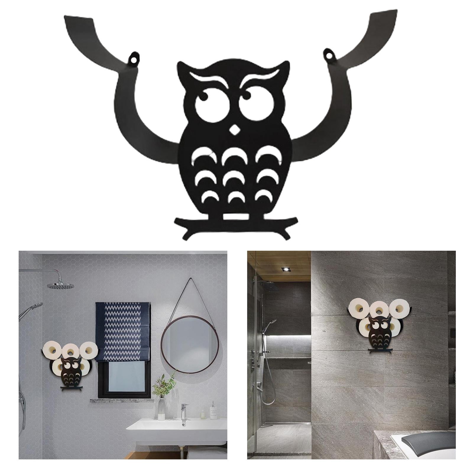 Fiocias Free Standing,Iron Toilet Paper Holder Stand,Modern Tissue Rolls Holder for Bathroom Toilet Paper Storage Style2