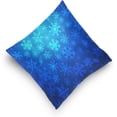 thumbnail image 5 of GZHJMY Blue Christmas Snowflake Throw Pillow Cover 18 x 18 Inch, Soft Square Cushion Case for Home Couch Sofa Bedroom Car Farmhouse Decor Home Decor, 5 of 7