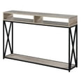 thumbnail image 3 of Convenience Concepts Tucson Deluxe 2 Tier Console Table, Sandstone/Black, 3 of 4