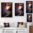 thumbnail image 4 of Designart "Dramatic Nights with Lightning IV" Landscape & Nature Floater Framed Canvas Print, 4 of 7