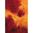 thumbnail image 3 of Pelzer-Janssen, Ine 18x24 Black Modern Framed Museum Art Print Titled - Blooming Tulips bouquet II, 3 of 5
