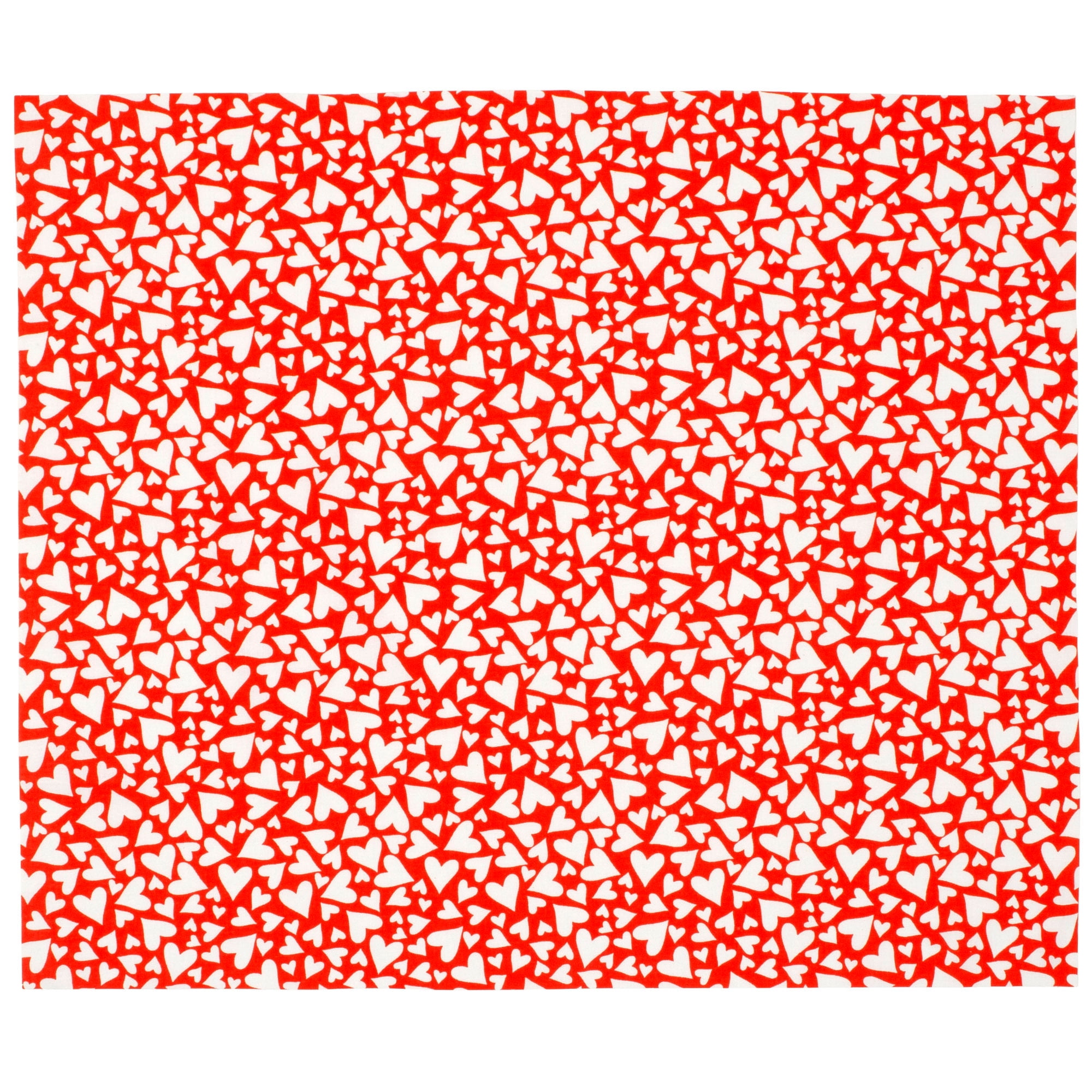 Create It 18"x21" Cotton Hearts Precut Sewing & Craft Fabric, Red 10 Pieces