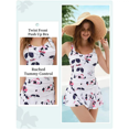 thumbnail image 3 of JUNSIN Women's Swimwear One Piece Slimming Skirt Tummy Control Swimdress Bathing Suit, 3 of 6