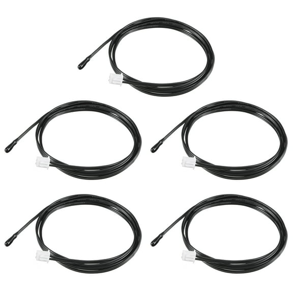 5pcs 10K Temperature Sensor Probe NTC Thermal Sensor Probe 3.3ft Digital Thermometer Extension Cable