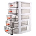 thumbnail image 1 of OULII Office Supply Storage Box Desk Organizer Simple White Storage Home Office 1Pcs, 1 of 8