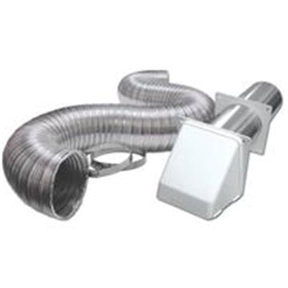 Lambro Industries Vent Kit Dryer Plst 4Inx8Ft Wh 316WUL