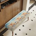 thumbnail image 3 of Whosucclay Starfish Beach Seashells Print Stretch Dining Bench Cover, Wear Resistant Bench Slipcover Washable Bench Seat Protector Rectangle Bench Cover for Dining Room, Living Room, Bedroom, 3 of 7