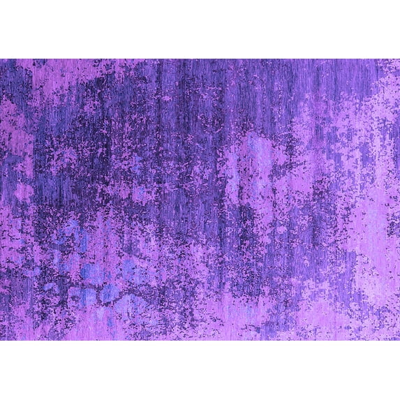 Ahgly Company Indoor Rectangle Oriental Purple Industrial Area Rugs, 2' x 3'