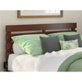 thumbnail image 2 of Pemberly Row Modern Solid Wood Queen Headboard w/ USB Charging Station in Walnut, 2 of 3