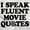 White, variant on Speak Fluent Movie Quotes Classic Unisex Plus Fleece Graphic Hoodie Brisco Brands 2X