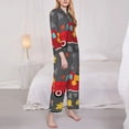 thumbnail image 2 of KLL Red Pickup Truck With Pumpkins Print Women's Long Sleeve Pajamas with Pants Sleepwear Loungewear 2 Set-X-Large, 2 of 8