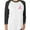 black/white, variant on Breast Cancer Awareness Small Pink Ribbon 3/4 Women Sleeve Baseball Jersey Shirt Large black/white