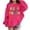 R371/Hot Pink, variant on Vividxx Hoodies For Girls Long Sleeve Letter Print Pocket Pullover Casual Hooded Sweatshirts For School Fashion Clothes 3-4 Years