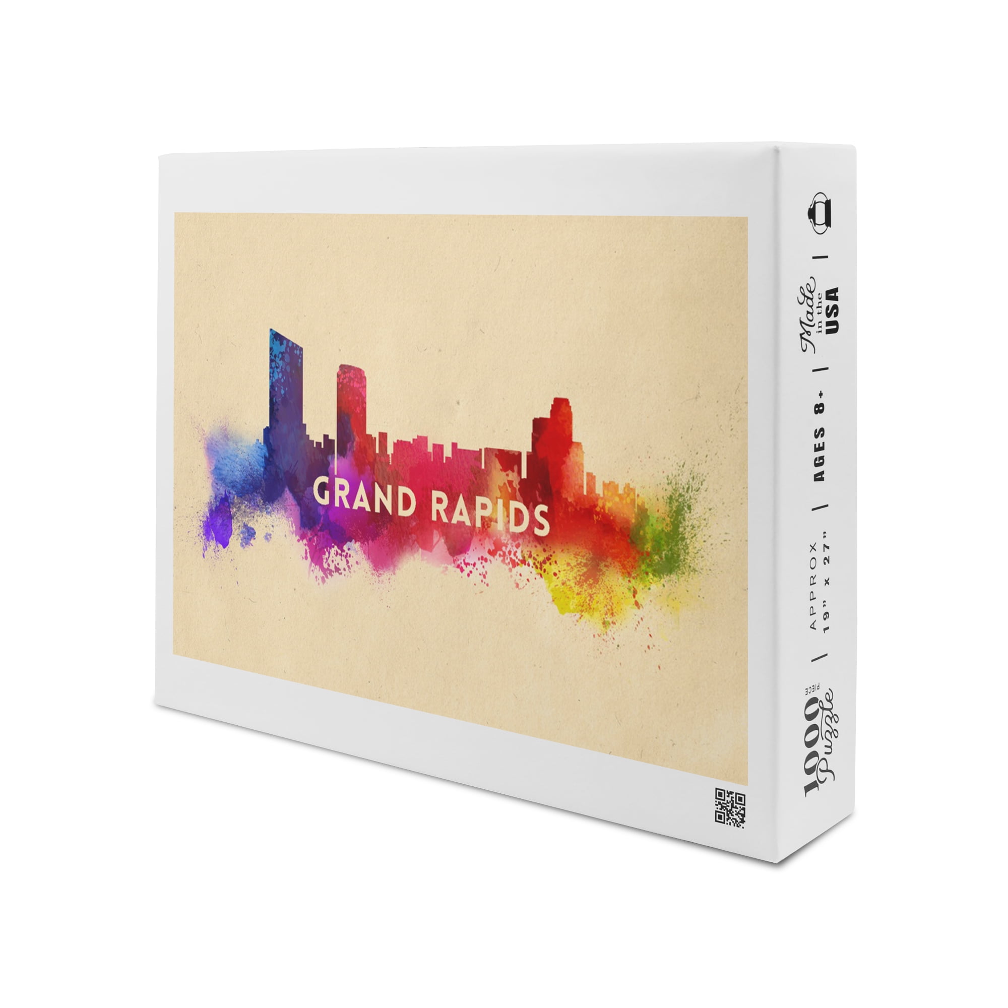 Grand Rapids, Michigan, Skyline Abstract (1000 Piece Puzzle, Size 19x27