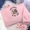 thumbnail image 2 of Embroidered Inclusion Is My Jam Sweatshirt, Neurodiversity Shirt, SPED Teacher Gift, Autism Awareness Hoodie, Inclusion Advocate Shirt, 2 of 5