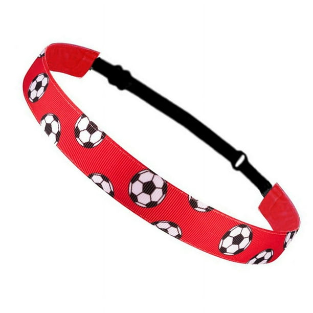 Banda para el cabello deportiva popular de fútbol, banda para el cabello de color caramelo para yoga, banda para la cabeza para correr, antideslizante