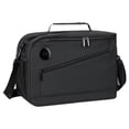 thumbnail image 1 of Bolsa térmica aislante para picnic con asa, bolso de mano, pantalla inteligente de temperatura, almacenamiento térmico para viajes y camping. Negro, 1 of 8