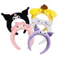 thumbnail image 3 of Sanrio Kulomi-Cinta para la cabeza para niña, adorno de pelo rizado con melodía de canela, banda para el pelo, muñeca de felpa Kawaii de Anime, cordón para el pelo, regalo de otoño e invierno, 3 of 4