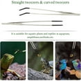thumbnail image 3 of Long Stainless Steel Reptile Feeding Tongs,Straight and Curved Tweezer Feeder Tool with Rubber Tip,Feeding Tweezer for Lizards and Bearded Dragon,Terrarium Feeder Tool,2 Pcs,15'', 3 of 8