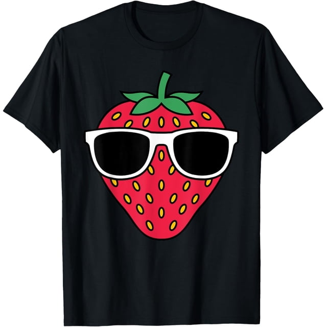 Camiseta divertida con diseño de fresa para mujeres y hombres