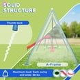 thumbnail image 3 of Outsunny Metal Swing Set for Backyard, 3 in 1 Design, Holds Up to 352 lbs., 3 of 9