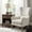 Beige, variant on Wing back shape - Gradually comfortable foam - Library corner - Quiet reading