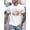 White, variant on Texas Graphic Men's Short Sleeve T-shirt, Comfy Stretchy Trendy Tees For Summer, Casual Daily Style Fashion Clothing
