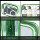 thumbnail image 4 of Bolsa de maquillaje YedSintu, PVC transparente, impermeable, de viaje, verde M, 4 of 7