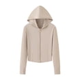 thumbnail image 4 of Neewe Chandails de Soleil pour Femmes Chandail de Randonnée Léger Manches Longues Fermeture Éclair Complète Maillot Dermoprotecteur SPF Vêtements de Protection UV, 4 of 8