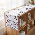 thumbnail image 6 of Table Runners 72 Inches Long Dress Scarves, Purple Grey Leaves Farmhouse Kitchen Table Runner, Coffee Tablerunners, Summer Botanical Pastoral Watercolor 18x72 Inch, 6 of 9