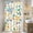 Cream-multi Color-leaf, variant on Aimego Stall Small Shower Curtain - Boho Floral Bohemian Chic Mandala Gypsy Flowers Narrow Half Fabric Cloth Shower Curtain Set for Adults Bathroom Decor Accessories Bath Curtain, 36"x72"