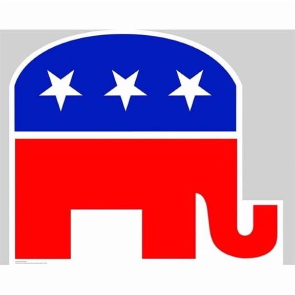 Republican Elephant Life-Size Cardboard Stand-Up