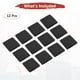 thumbnail image 4 of Uxcell 12PCS Bandas de sudor deportivas, muñequeras de algodón absorbentes para entrenamiento/baloncesto/correr [Negro, 8cm de ancho], 4 of 7
