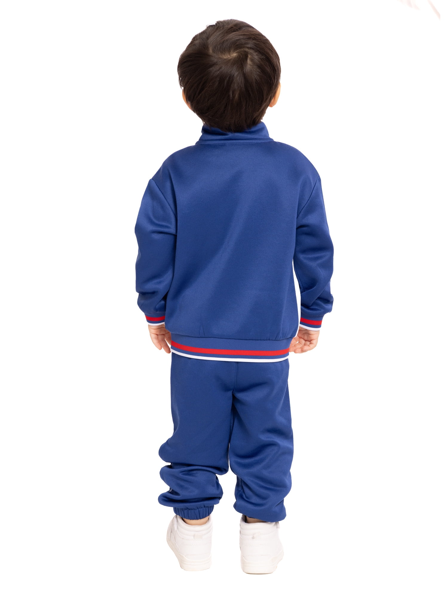 Wonder Nation Toddler Boys Patriotic Full Zip Track Jacket and Matching Jogger Pants, 2-Piece, Sizes 12M-5T