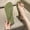 Green, variant on Surf Flip Flop Sandals for Women with Flexible Sole and Soft Jelly Strap, Lightweight Casual Slides Gray 6.5(M)