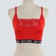 thumbnail image 3 of Playeras,Blusas y Tops,Ropa para Mujer Tank Tops Mujer Camisola sin mangas de encaje sin mangas para mujer (Red, S), 3 of 7