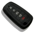 thumbnail image 3 of Dobrev Silicone 5 Five Button Smart Key Case Cover Skin Fob Holder for Ford Fusion Explorer Edge Mustang Expedition F-Series Smart Key   (Black), 3 of 5