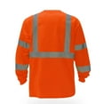 thumbnail image 2 of High Visibility Safety Long Sleeve T-Shirt – Reflective Workwear with Front Pocket, 2 of 6